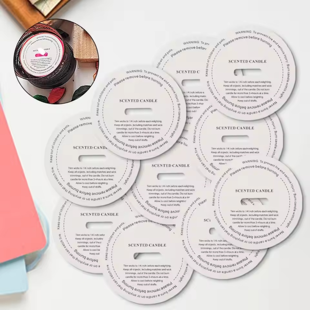 Candle Making Jars Wholesale - 10/50 Pcs Candle Cup Labels Round