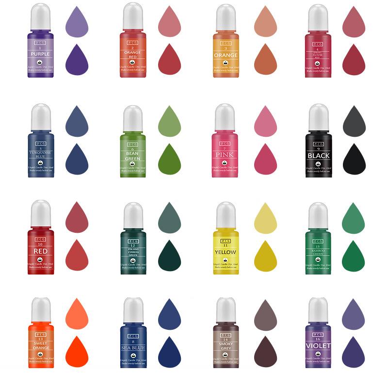 10ml/Bottle Candle Wax Pigment - Candle Dye Chip avaliação e preço