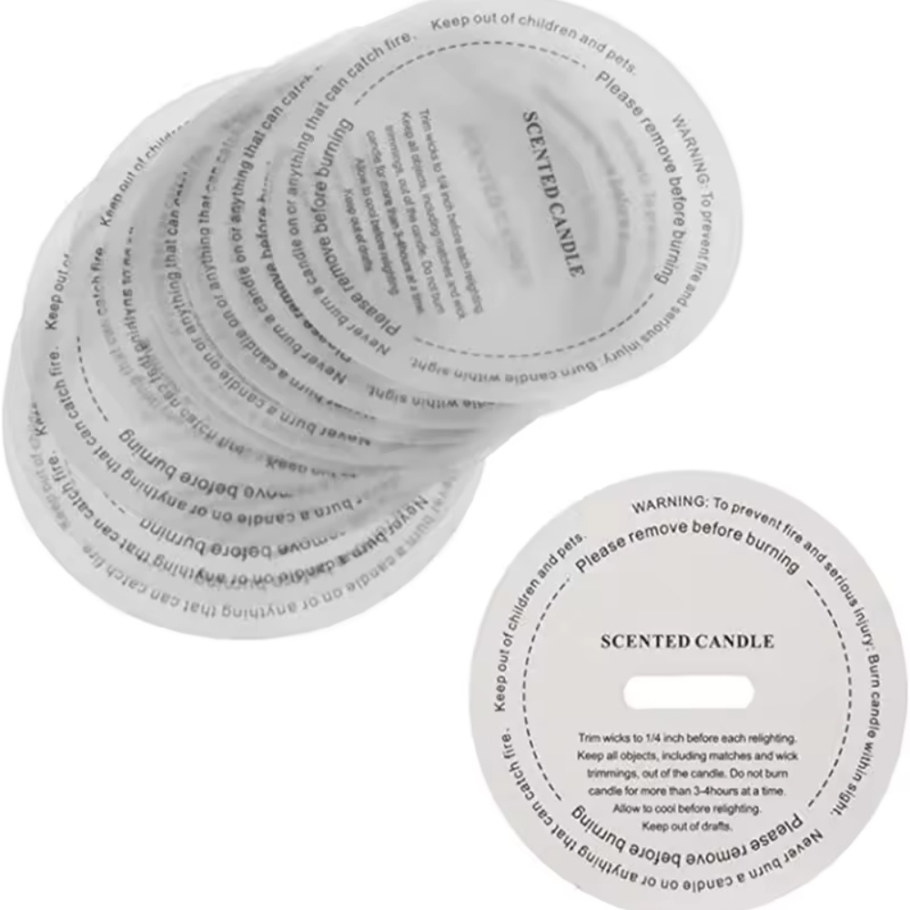 10/50 Pcs Candle Cup Labels Ro - Candle Making Jars Wholesale avaliação e preço