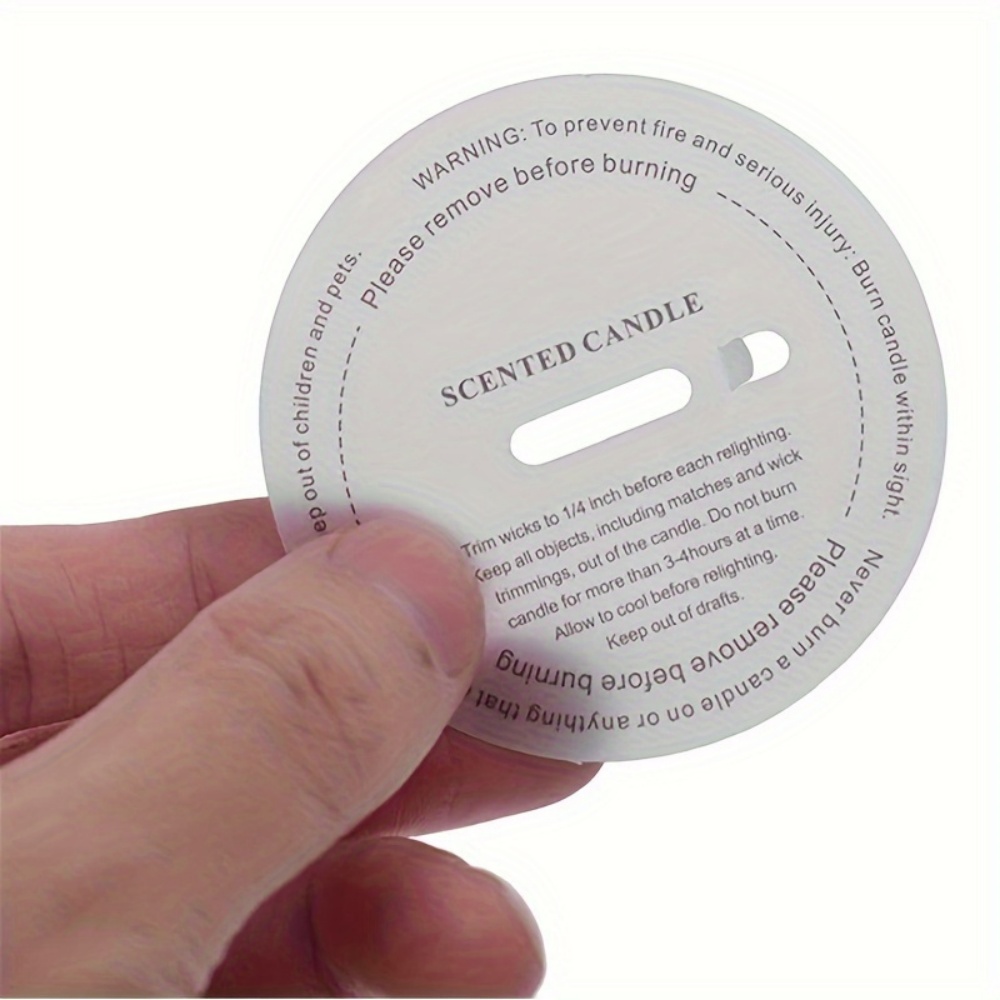 10/50 Pcs Candle Cup Labels Ro - Candle Making Jars Wholesale avaliação e preço