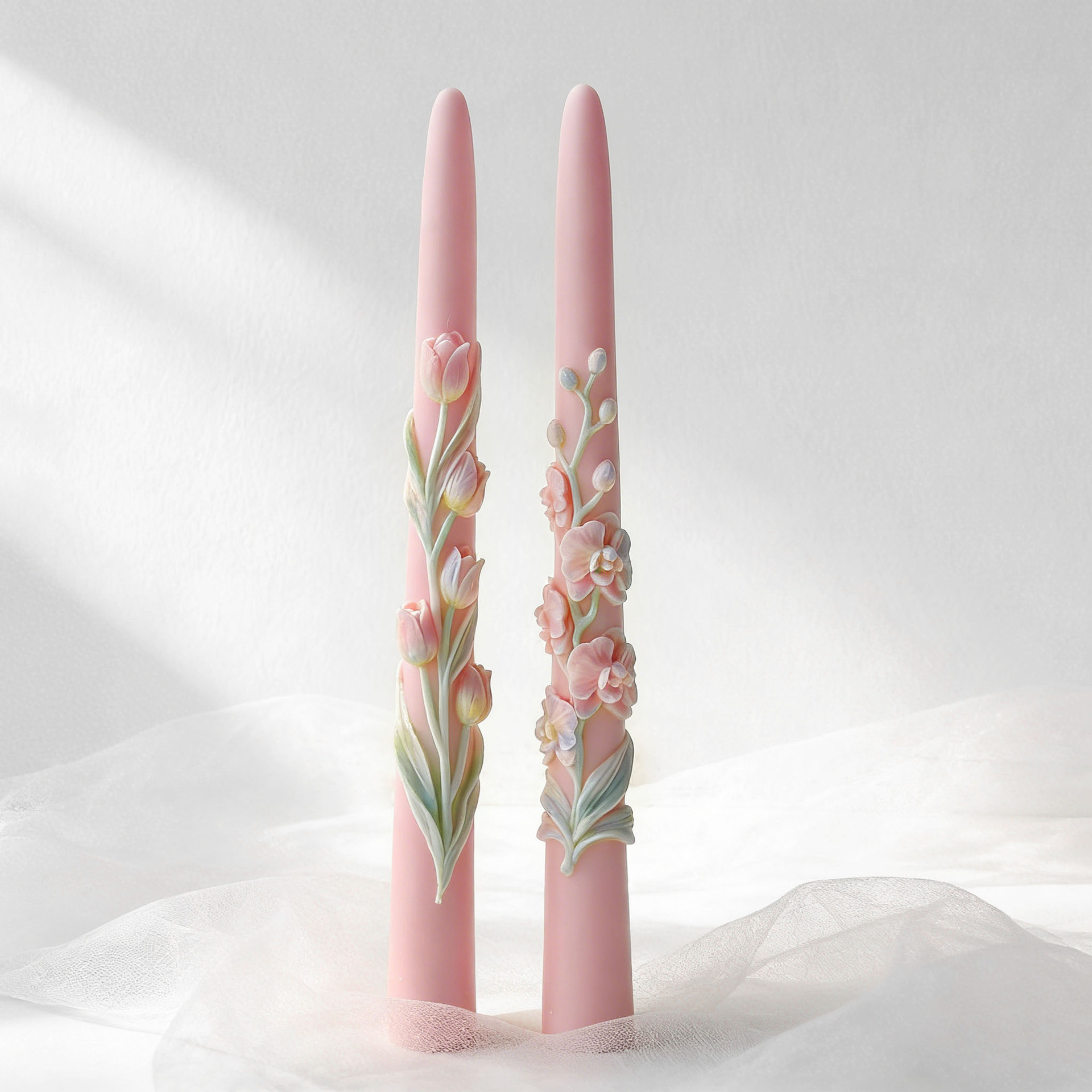 Long Pole Flower Taper Candle  - Candle Making Soy Wax avaliação e preço