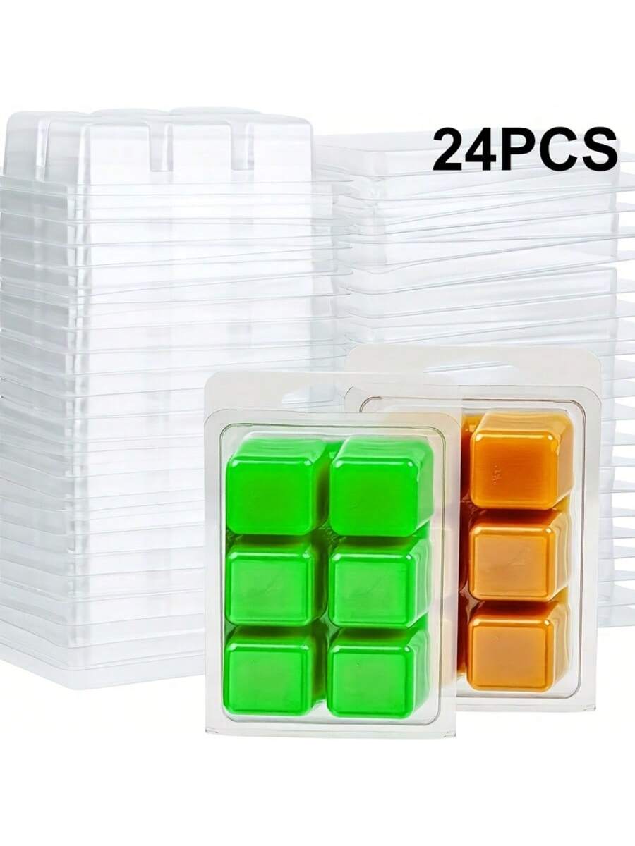 12/24 Pieces Rectangular 6-Hol - Candle Making Jars Wholesale avaliação e preço