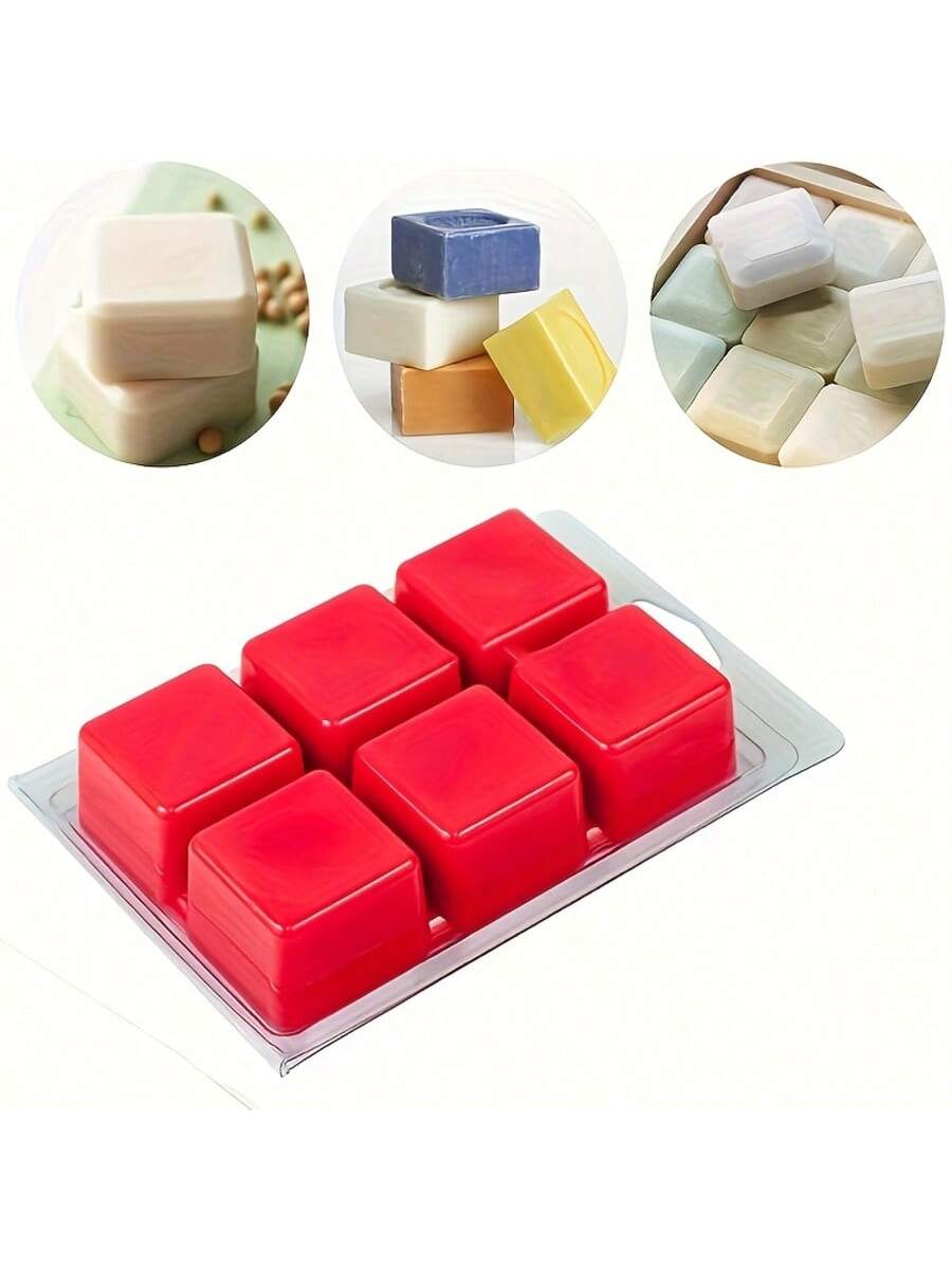 12/24 Pieces Rectangular 6-Hol - Candle Making Jars Wholesale avaliação e preço