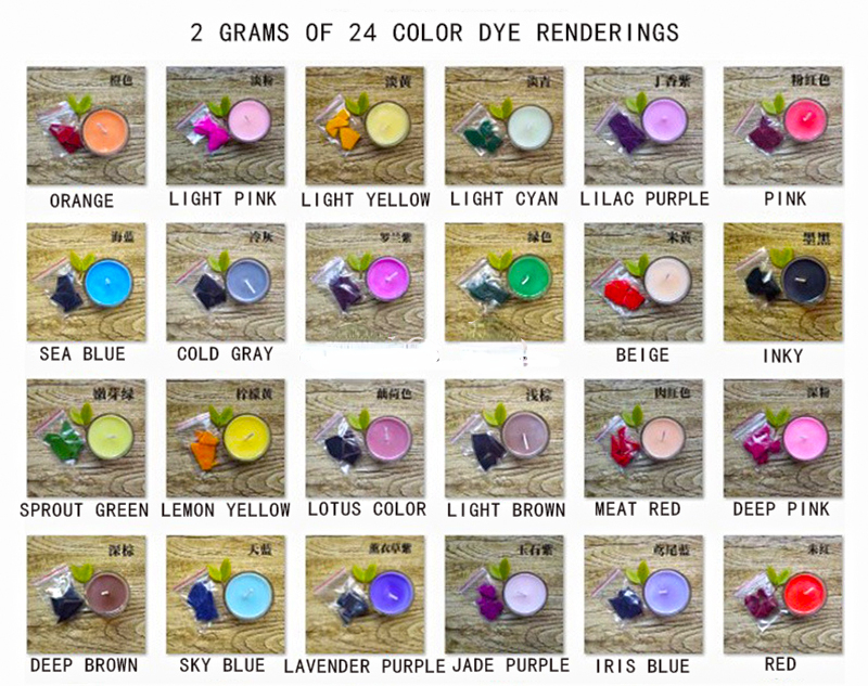20 colors 2g /bag Candle Dye P - Candle Dye Chip avaliação e preço