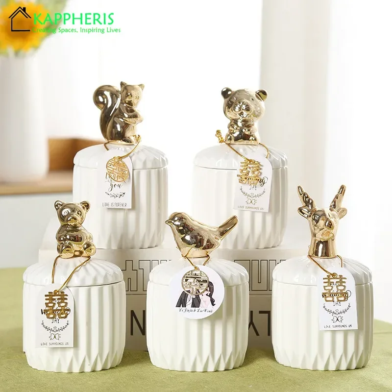 White Ceramic Candle Jars for  - Candle Making Jars Wholesale avaliação e preço