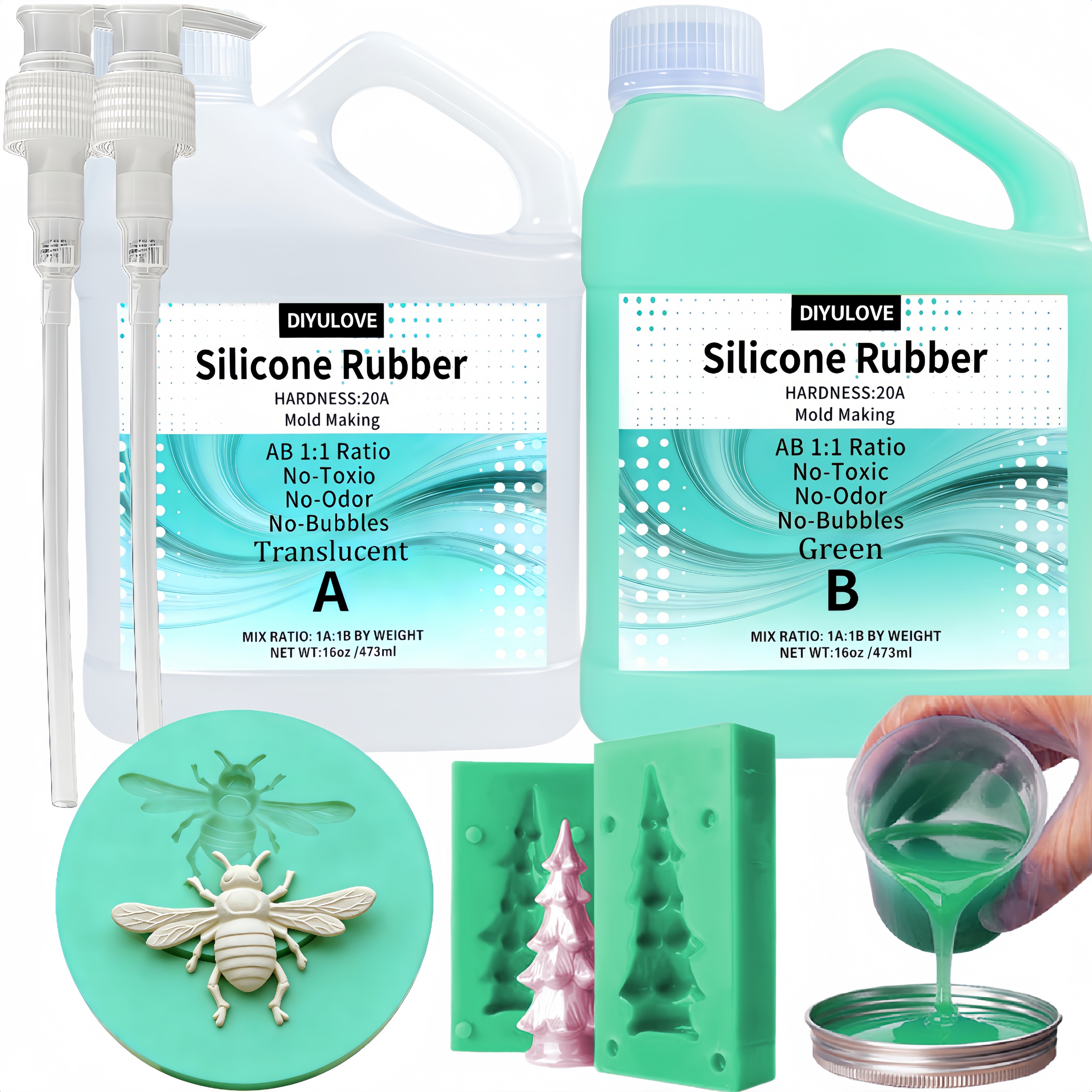 Super Elastic 15A Liquid Silic - Candle Making Kits avaliação e preço