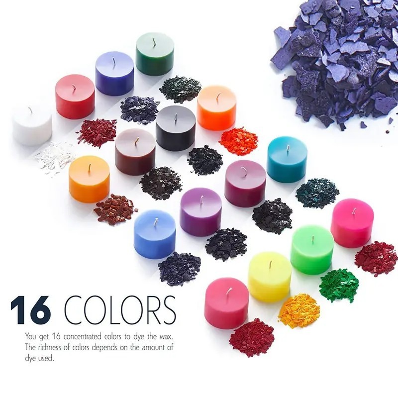 Candle Dye Kit - 16 Vibrant Co - Candle Dye Chip avaliação e preço