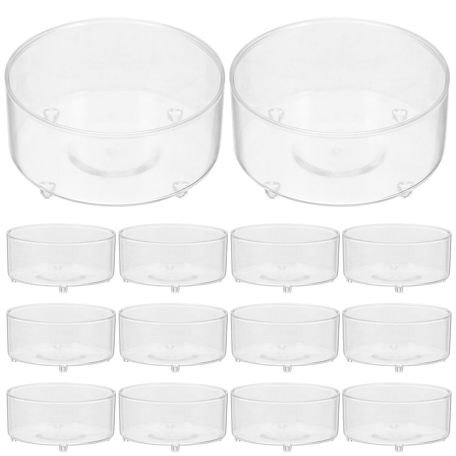 100pcs Plastic Holder Clear Cu - Candle Making Jars Wholesale avaliação e preço