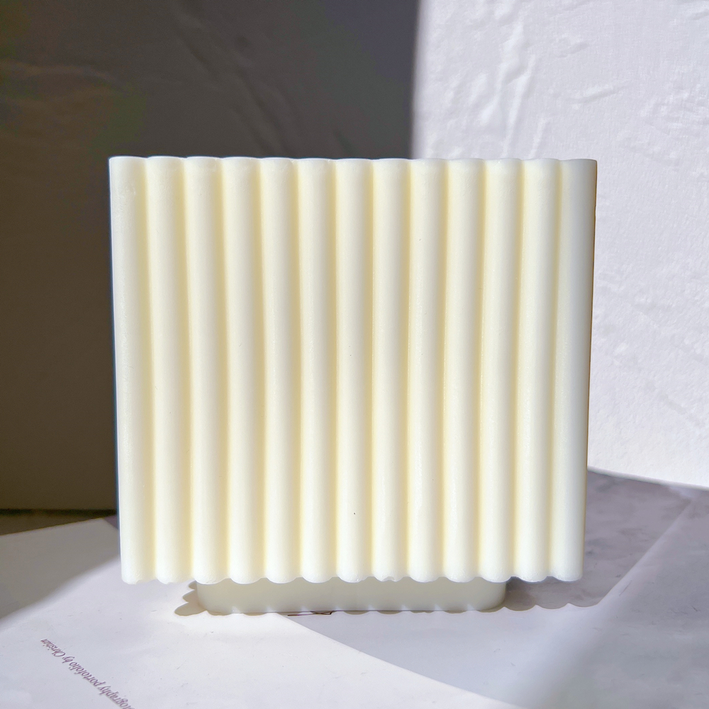 Big Size Ribbed Square Candles - Candle Making Soy Wax avaliação e preço
