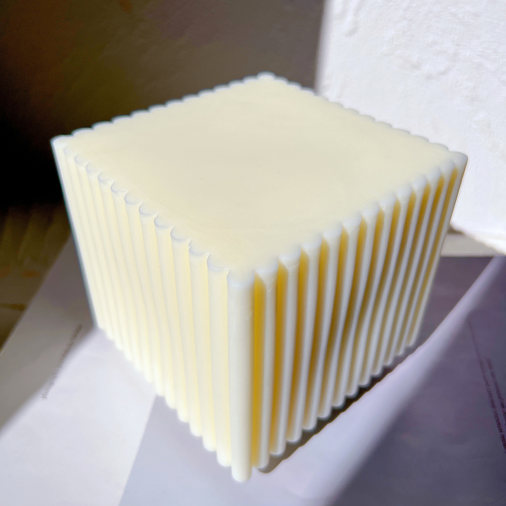 Big Size Ribbed Square Candles - Candle Making Soy Wax avaliação e preço