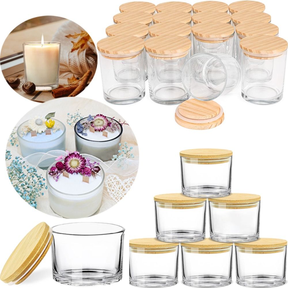 Clear Glass Candle Jars Small  - Candle Making Jars Wholesale avaliação e preço