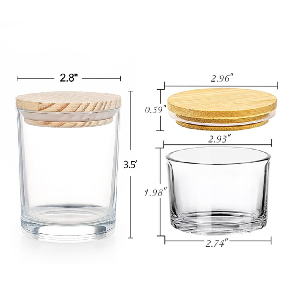 Clear Glass Candle Jars Small  - Candle Making Jars Wholesale avaliação e preço