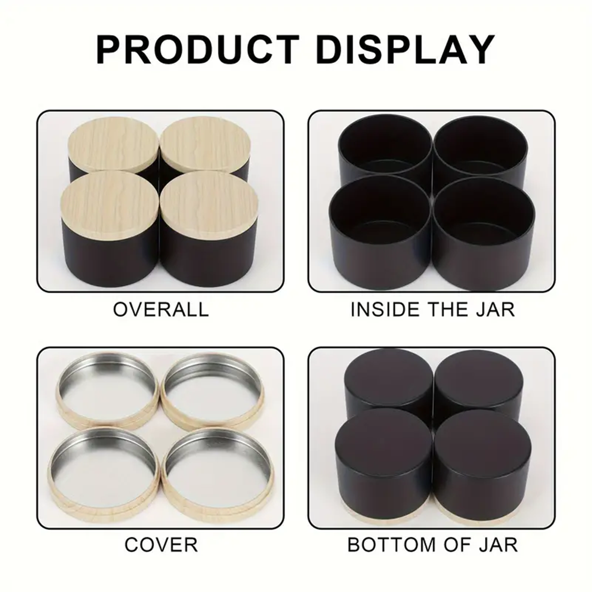 12pcs 4oz Candle Tins With Lid - Candle Making Jars Wholesale avaliação e preço