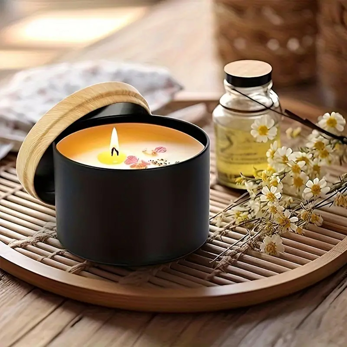 12pcs 4oz Candle Tins With Lid - Candle Making Jars Wholesale avaliação e preço