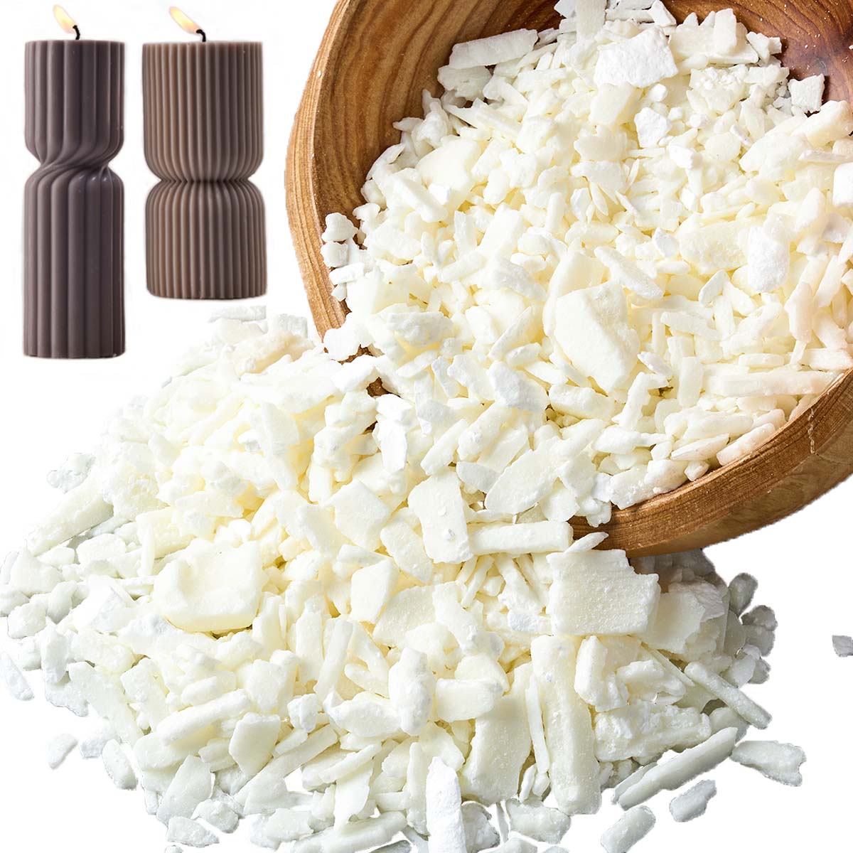 1 Pounds Pure White Soy Wax Fo - Candle Making Soy Wax avaliação e preço