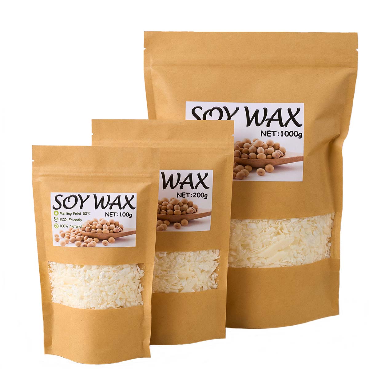 1 Pounds Pure White Soy Wax Fo - Candle Making Soy Wax avaliação e preço