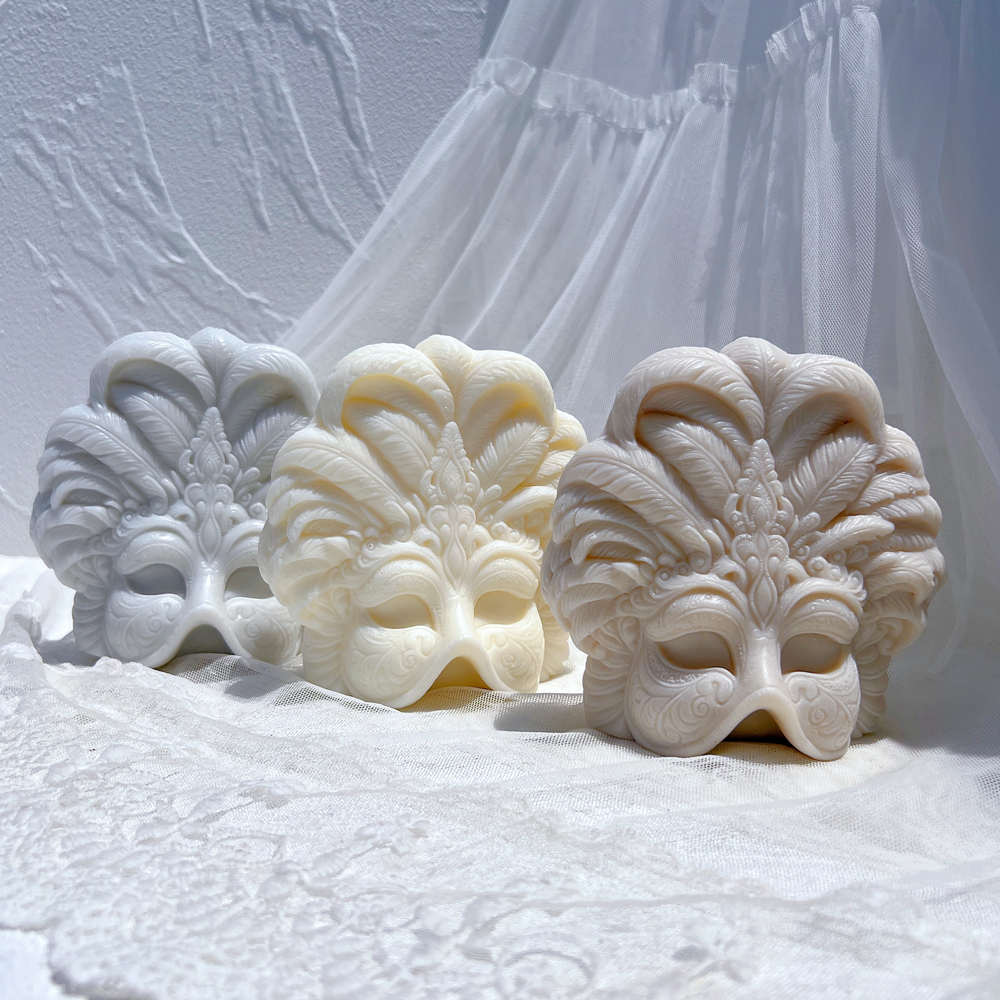 Mardi Gras Masks Candle Silico - Candle Making Soy Wax avaliação e preço