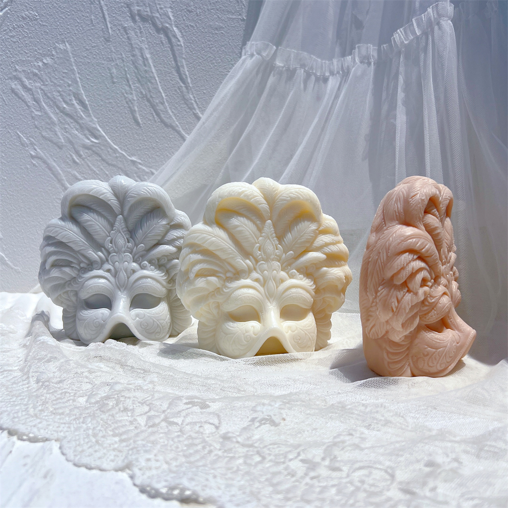 Mardi Gras Masks Candle Silico - Candle Making Soy Wax avaliação e preço