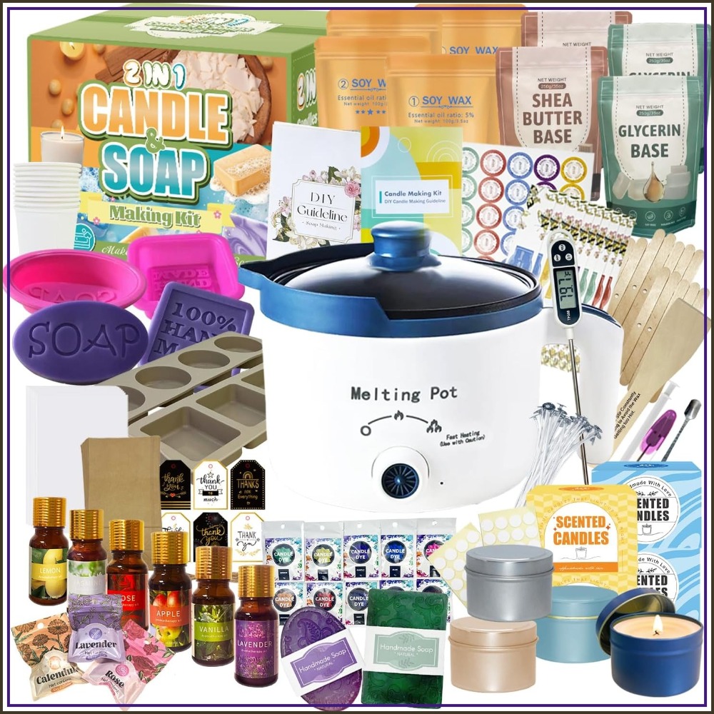 2-in-1 Candle & Soap Making Ki - Candle Making Kits avaliação e preço