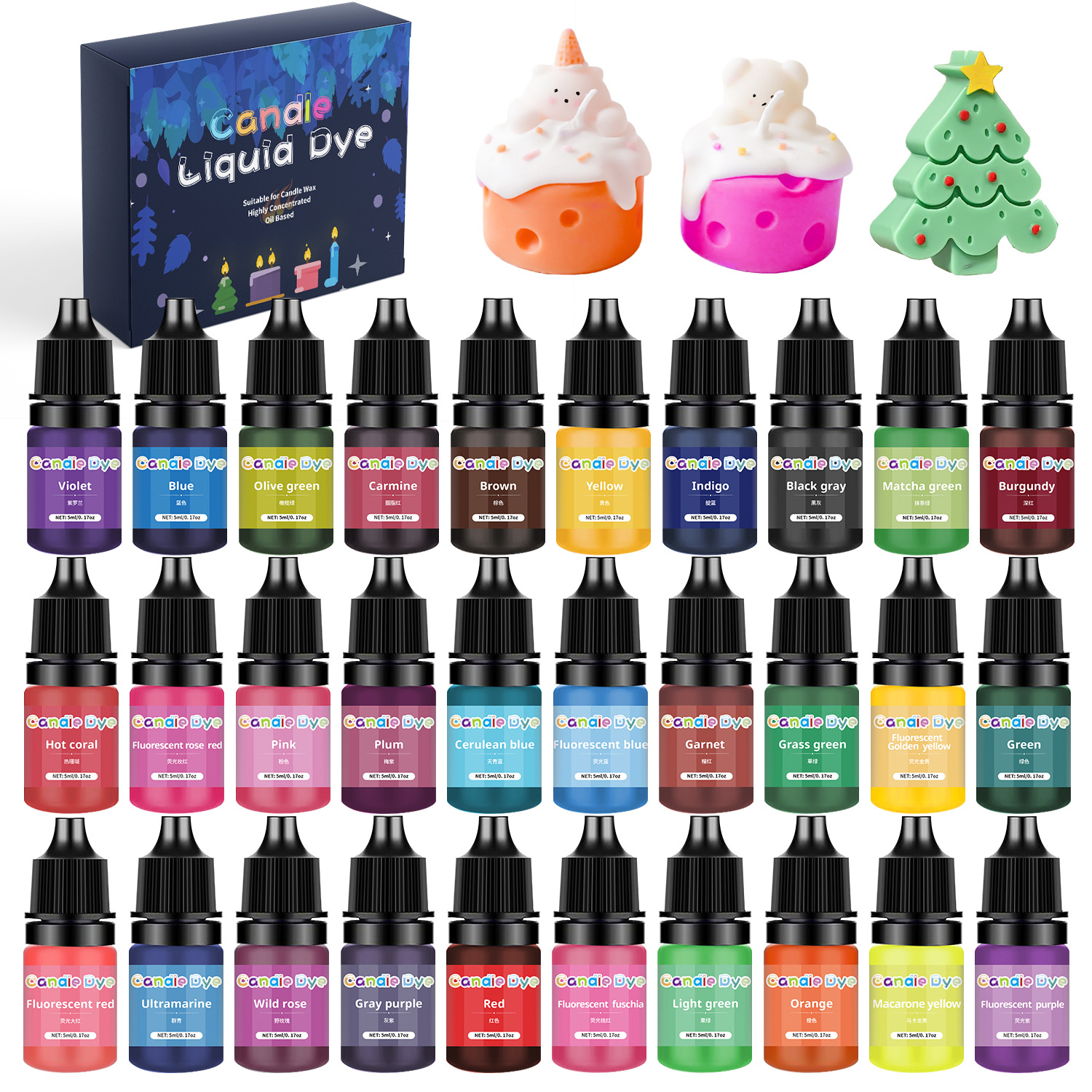 38 Color Candle Wax Pigment Co - Candle Dye Chip avaliação e preço