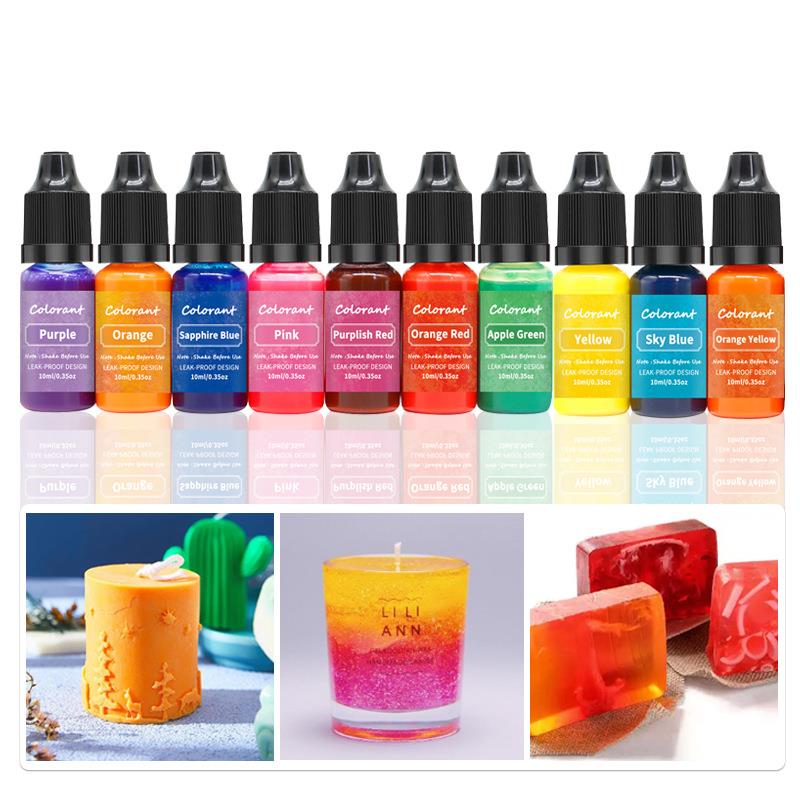 20 Colors 10ml Candle Wax Pigm - Candle Dye Chip avaliação e preço