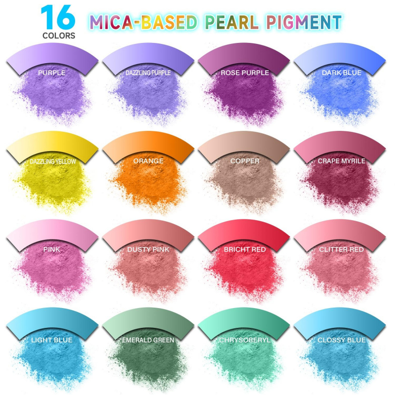 16Color Mica Powder Set，Per Pa - Candle Dye Chip avaliação e preço
