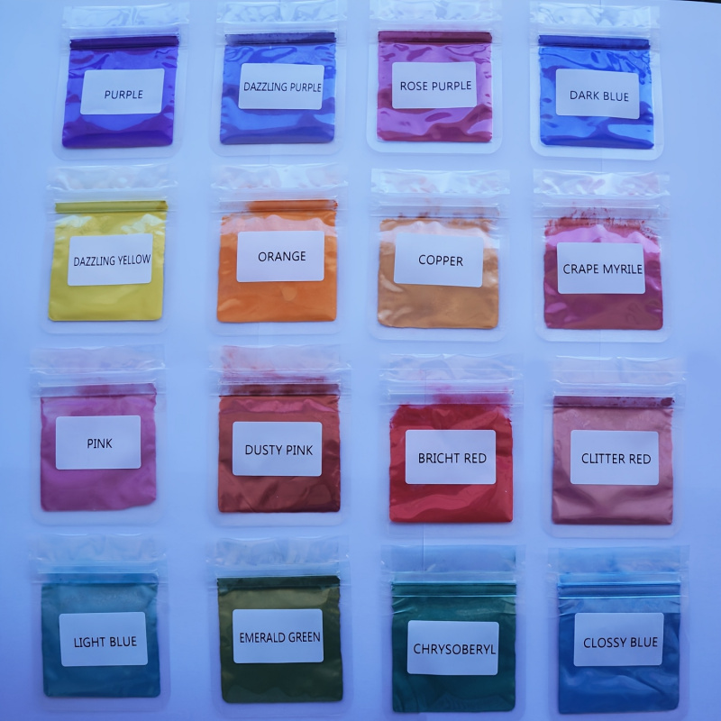 16Color Mica Powder Set，Per Pa - Candle Dye Chip avaliação e preço