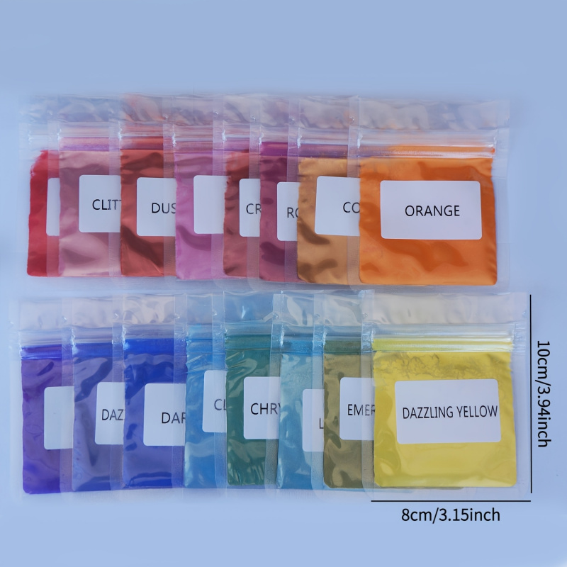 16Color Mica Powder Set，Per Pa - Candle Dye Chip avaliação e preço