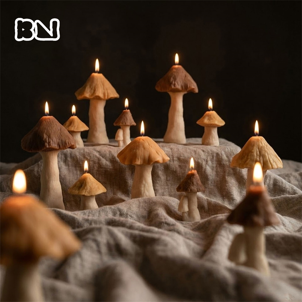 Mushroom Silicone Molds for Ca - Candle Making Soy Wax avaliação e preço