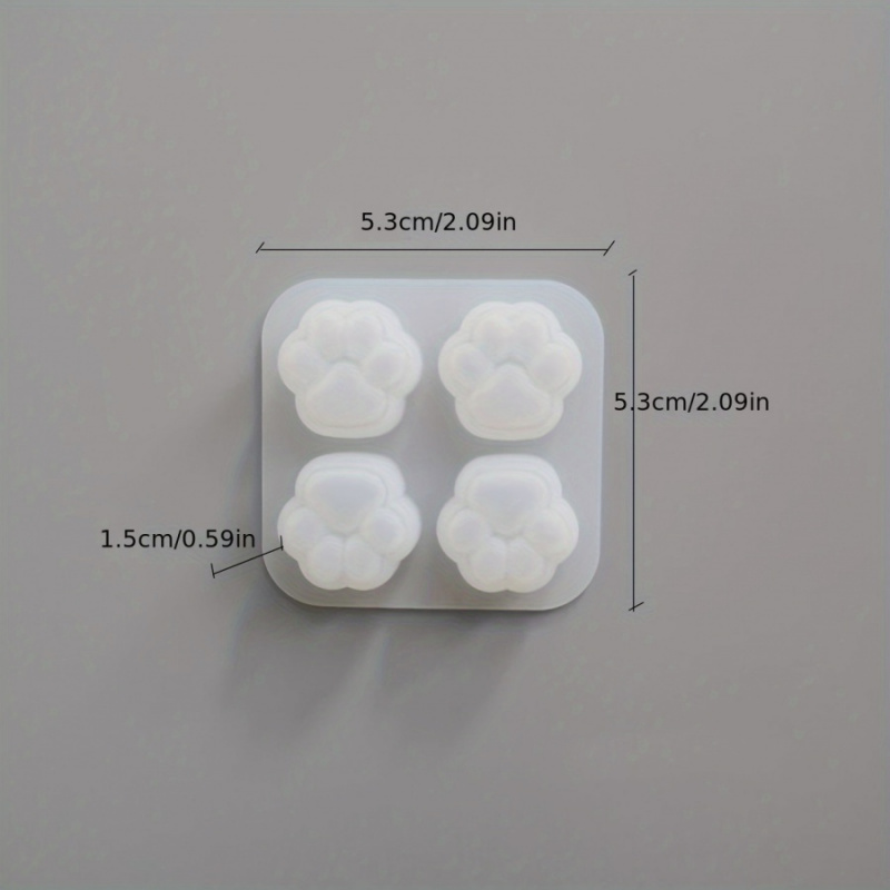 1Cat Paw Pattern Silicone Mold - Candle Making Kits avaliação e preço