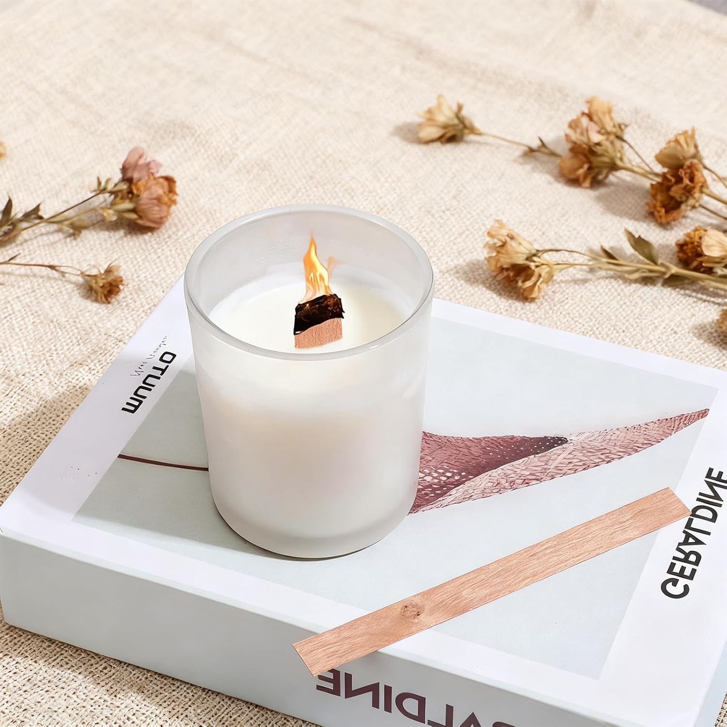 60Pcs Wood Wicks for Candles M - Candle Making Jars Wholesale avaliação e preço