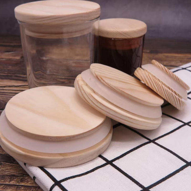 Wooden Lids Silica Gel Circle  - Candle Making Jars Wholesale avaliação e preço