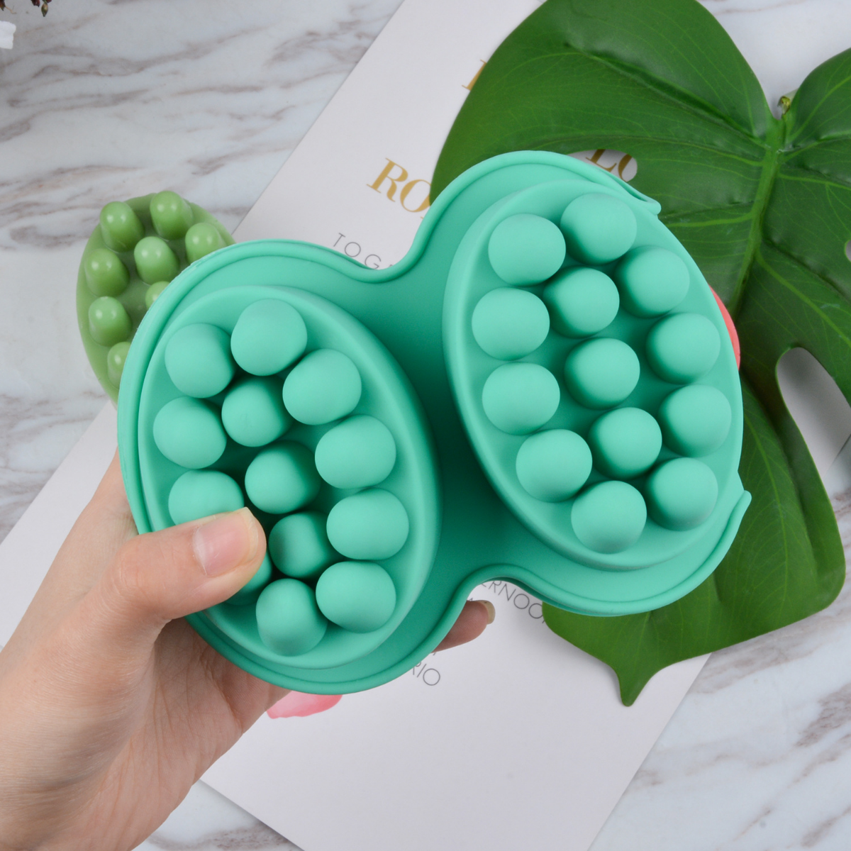 4 Hole Oval Massage Soap Silic - Candle Making Kits avaliação e preço
