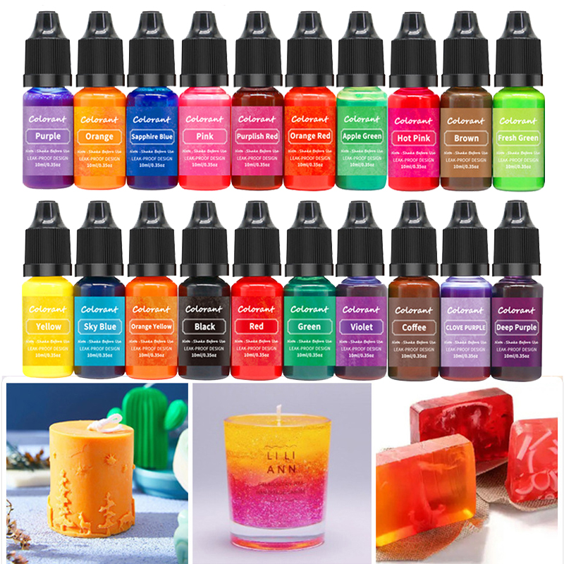 20 Colors Candle Dyes Pigment  - Candle Dye Chip avaliação e preço